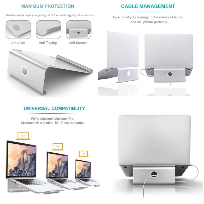 Aluminum Stand Holder Macbook Air Macbook Pro Laptop Notebook Ipad TAB