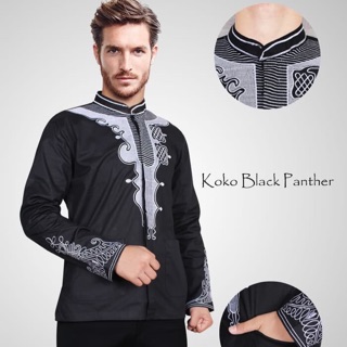  Baju  Koko Black Panther White Panther All Size Shopee 