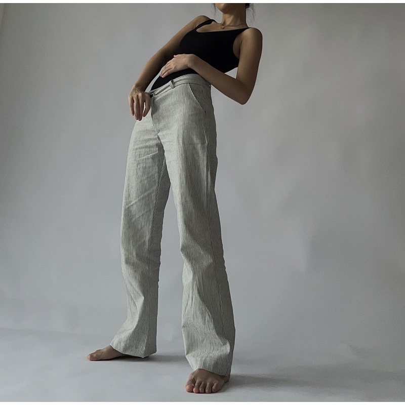 HerPalais Low Waisted Linen Pants