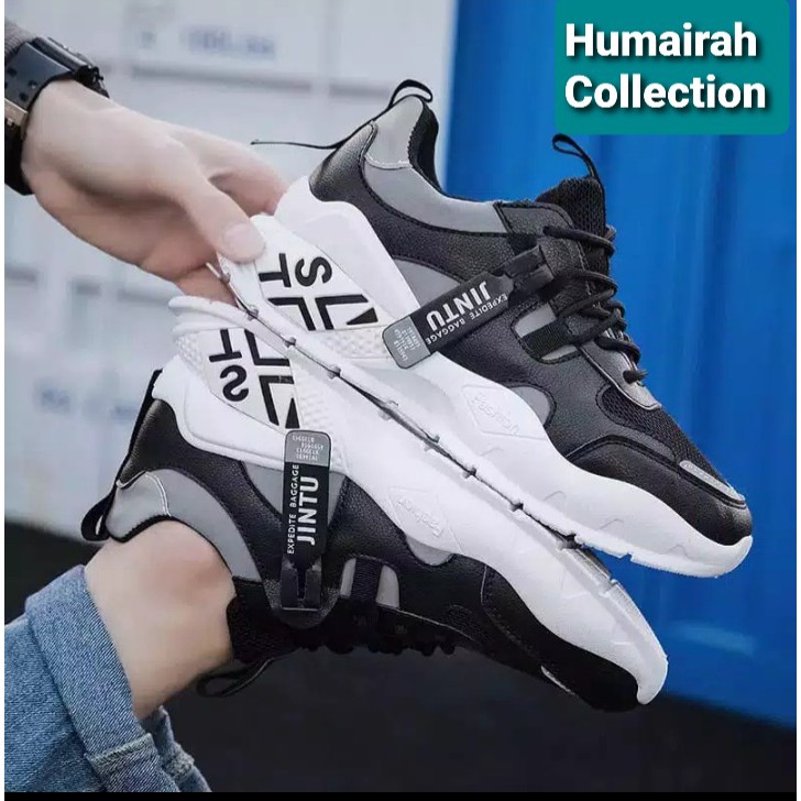 Humairah_OldShop Flash Sale Sepatu Pria Sneakers Jintu Cowok - HUMAIRAH_OLDSHOP