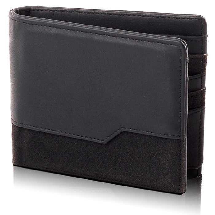 Dompet Lipat Pria Inficlo Original Distro Bahan Kulit Sintetis Warna Hitam