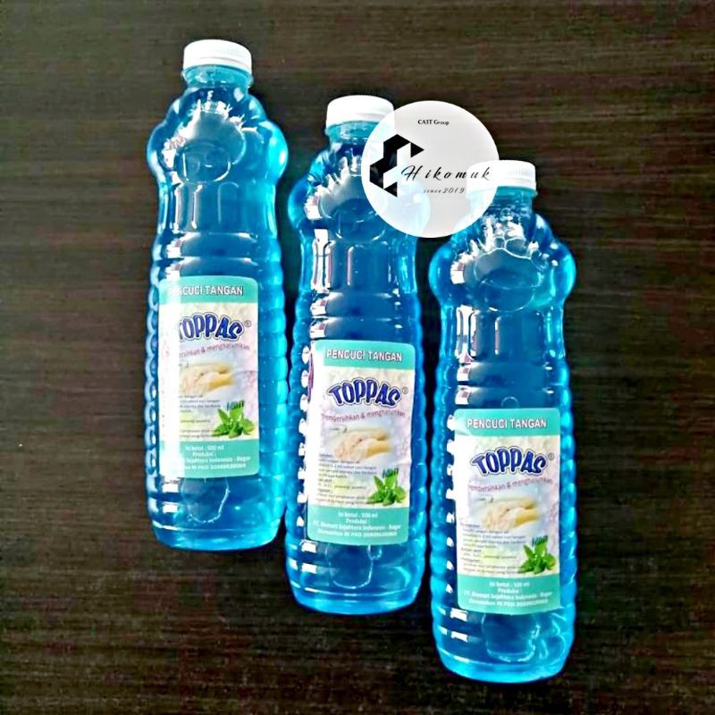 Sabun Cuci Tangan 500ml merk TOPPAS Varian Mint