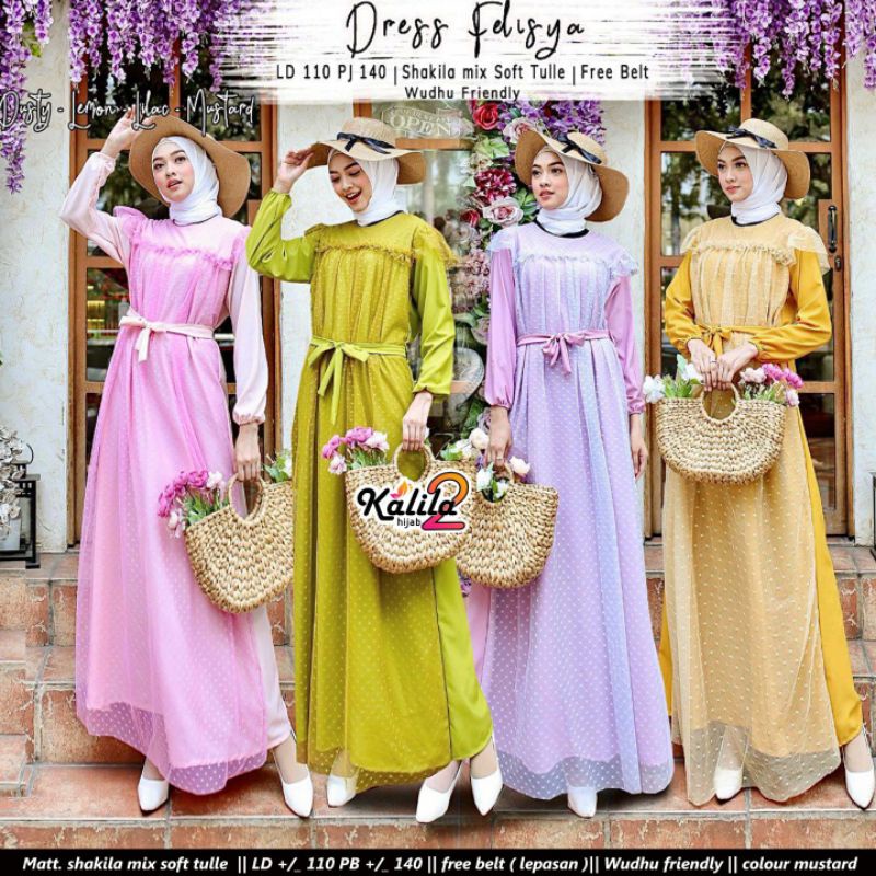Gamis Wanita - Felisya Dress by Kalila
