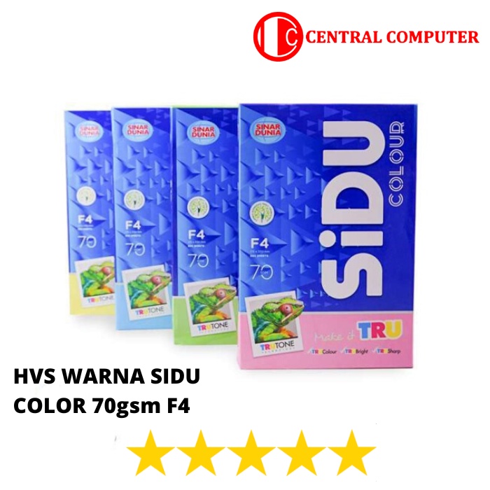 

KERTAS HVS WARNA SIDU F4 & A4 70 GSM