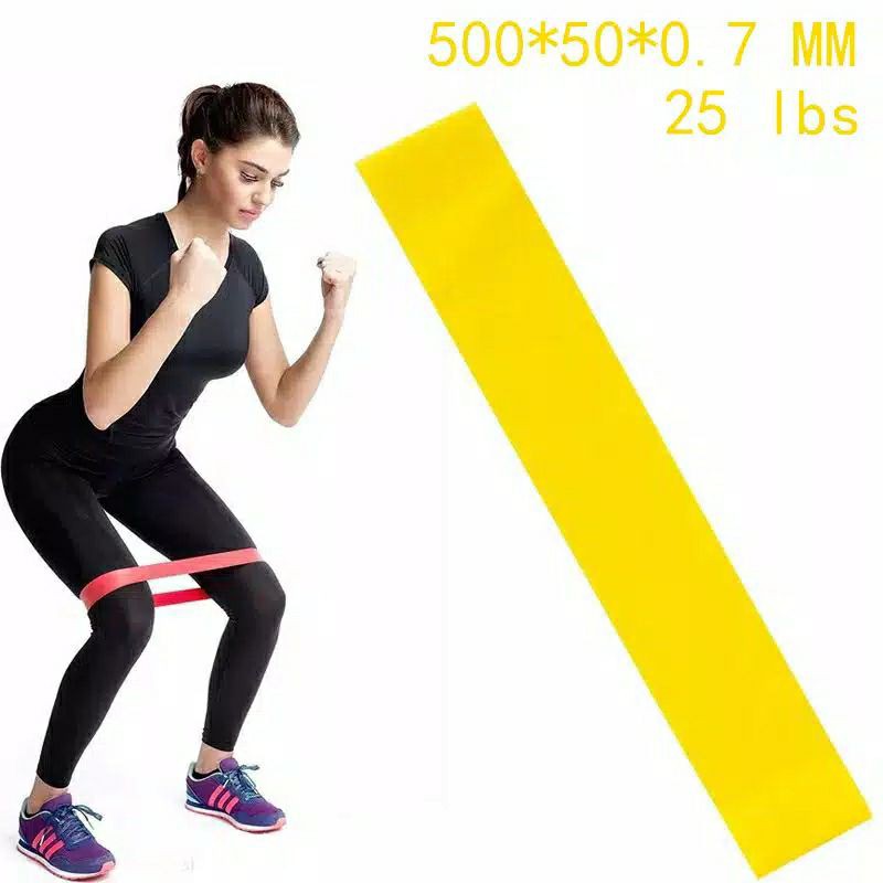 Resistence Band Polos UntuK Latihan Gym-Kuning (Lv3)