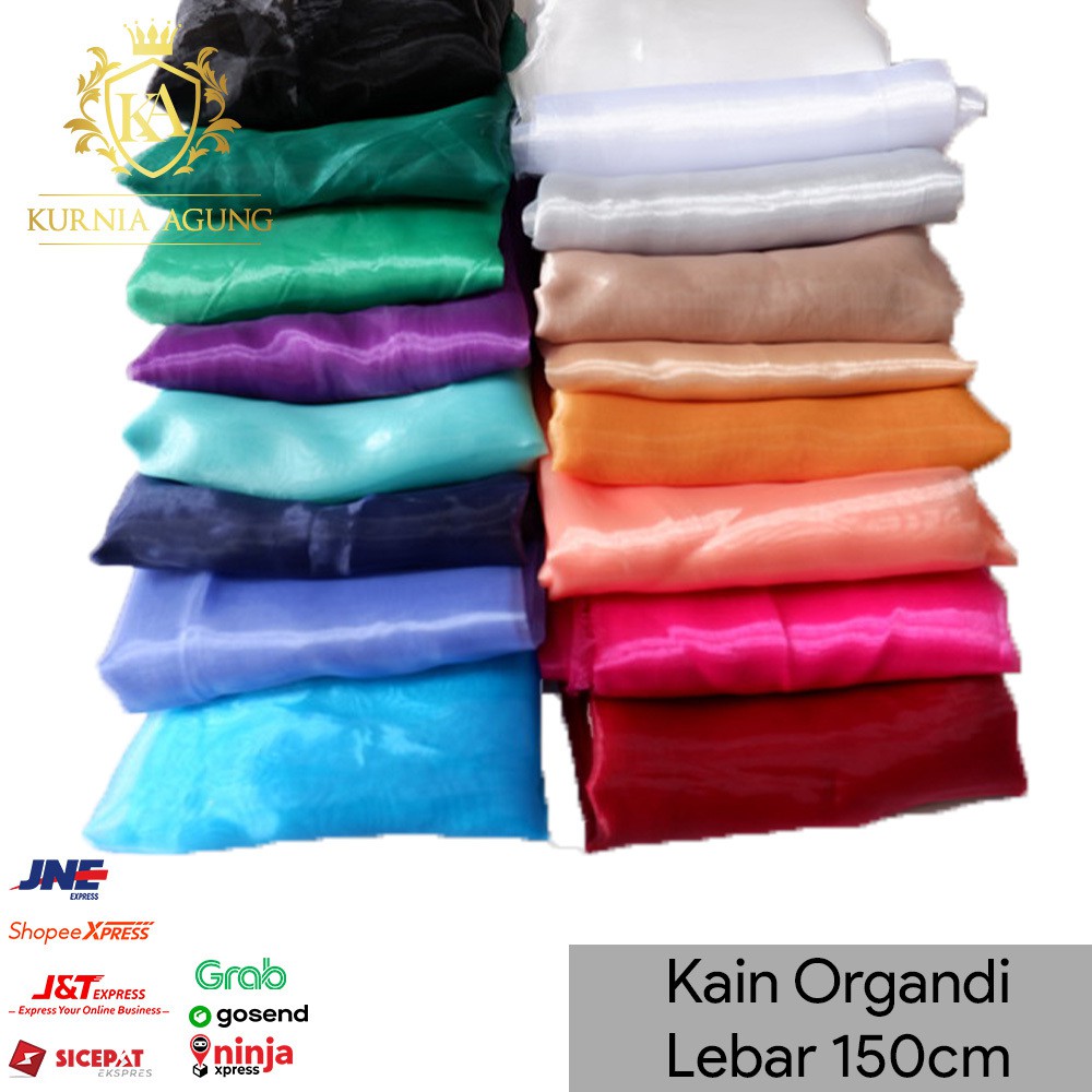 Kain Organdi Organza Kaca Lebar 150 cm Kerajinan Tangan SERBA SERIBU Terlaris Murah