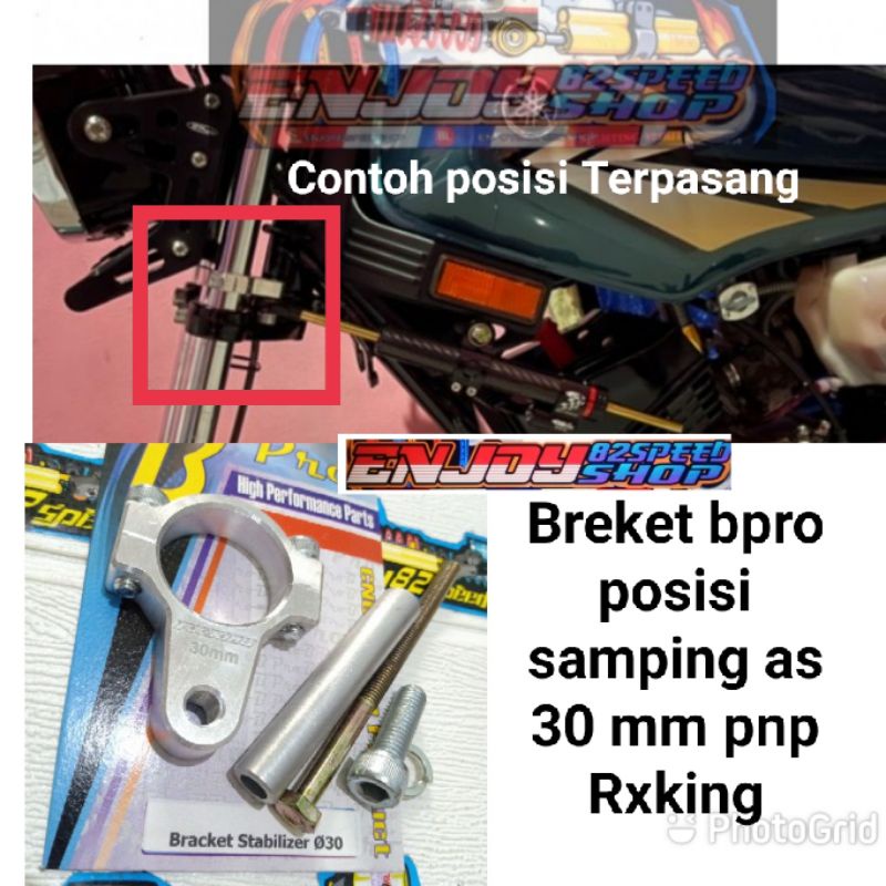 Breket samping Stabiliser / Bracket Stabilizer stang samping Bpro as 30 mm pnp Rxk Rxking King