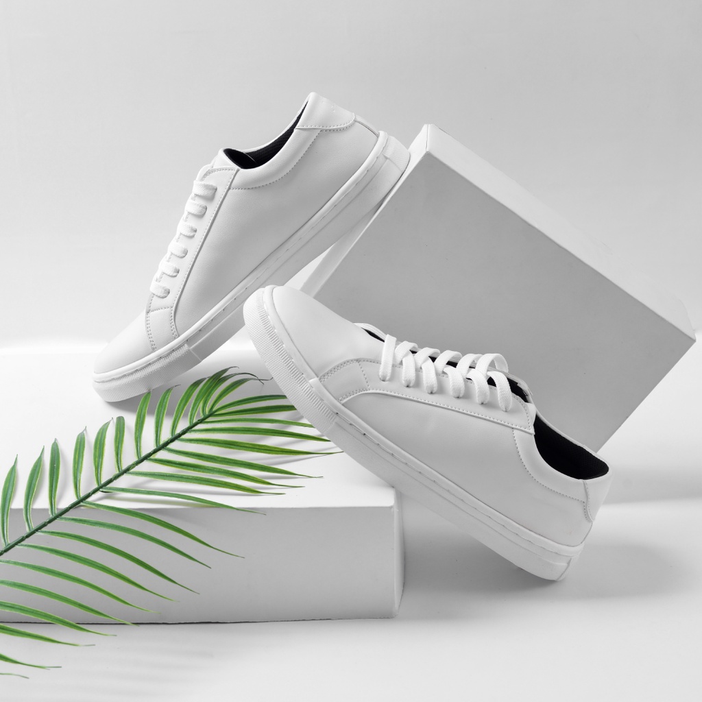 VICTOR FULL WHITE |ManNeedMe x ARF| Sepatu Sneakers Pria Casual ORIGINAL