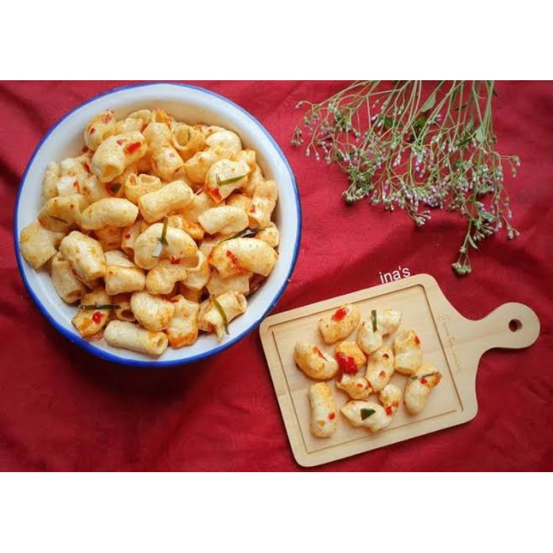 Macaroni Pipa / Pasta Makaroni Goreng Tong Mas Mentah  Renyah Bahan Seblak Panggang Schotel Murah