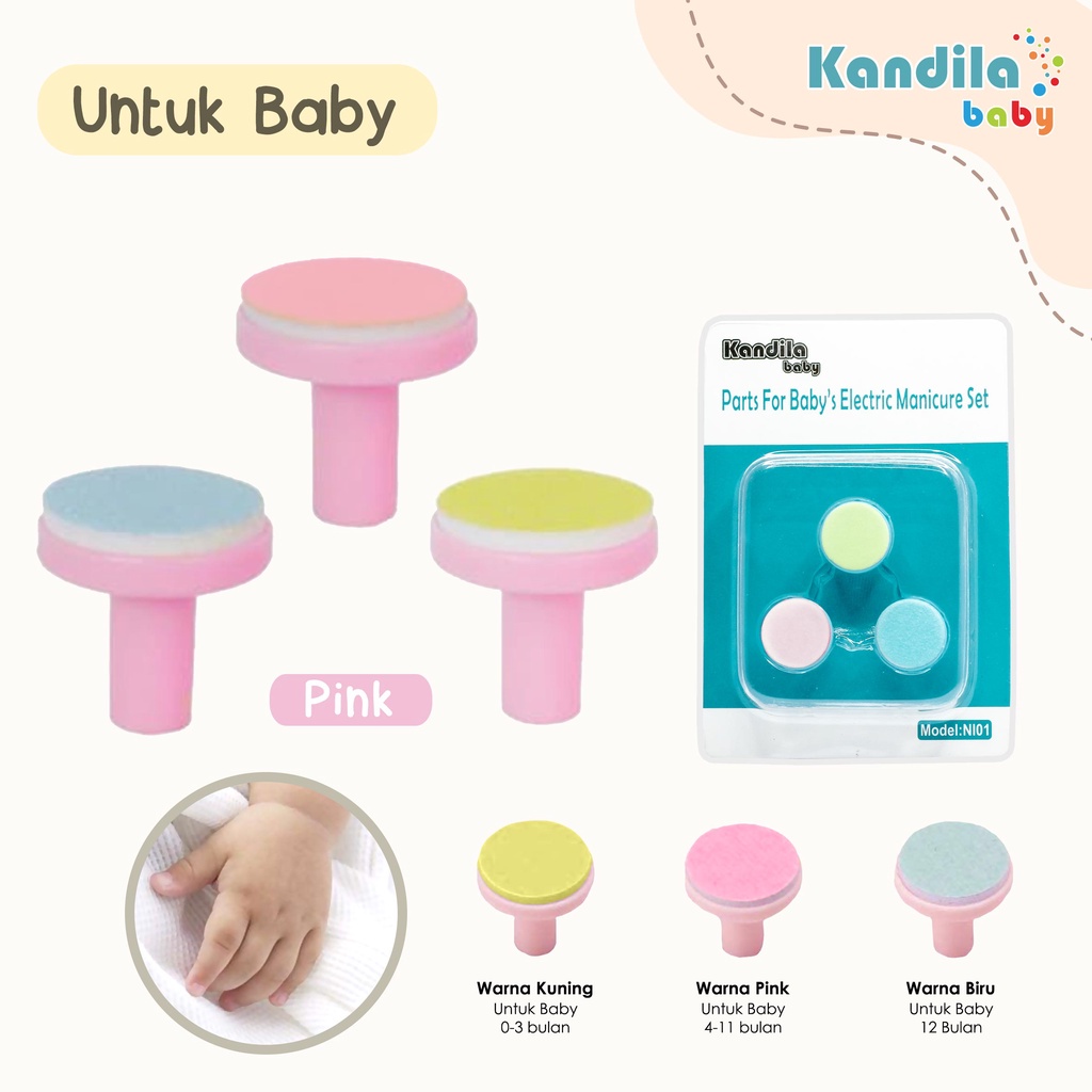 Kandila parts for baby’s electric manicure set