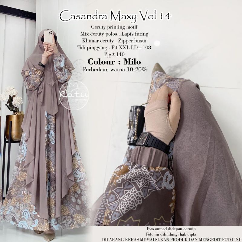 CASANDRA MAXY VOL.14 BY RATU (MAXY GAMIS MUSLIMAH) Maxy premium rekomended