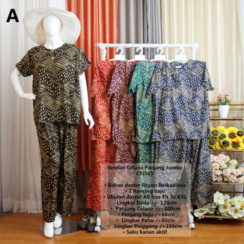 Setelan Rayon Celana Panjang Az zahra