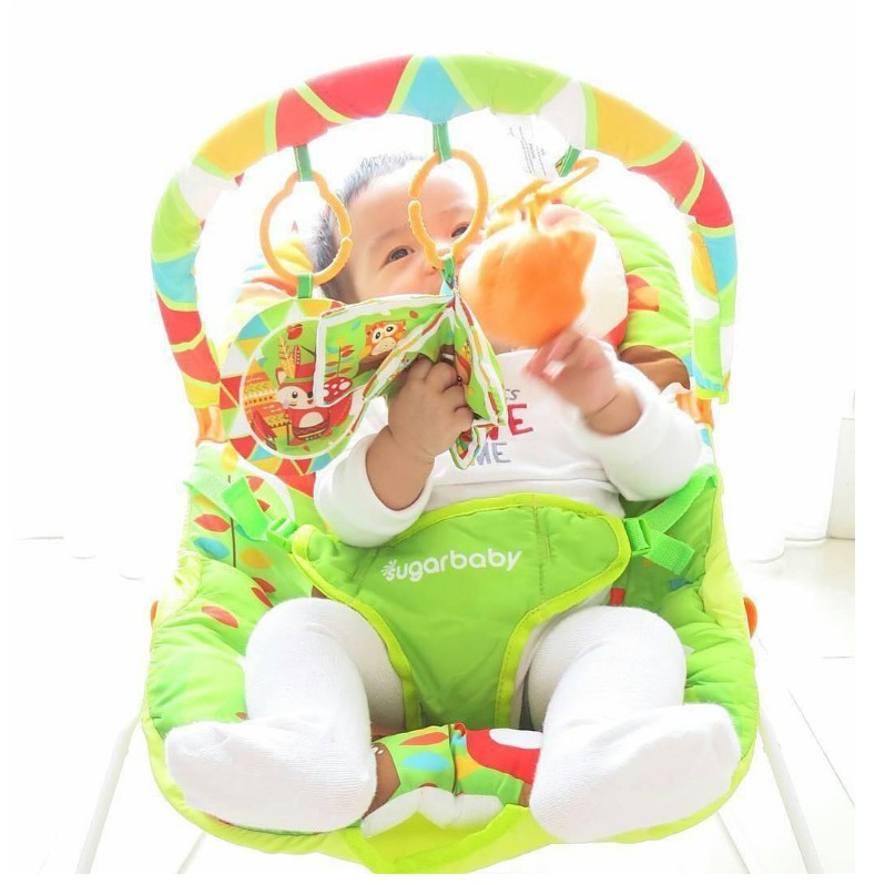 Sugar Baby Bouncer Deluxe Musical Vibration 1 Recline / Dudukan Bayi Sugarbaby