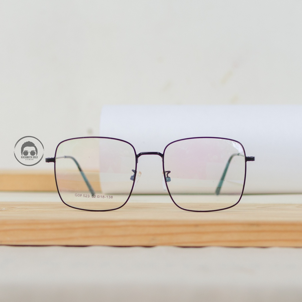 FRAME KACAMATA BESI KOTAK RANGKA TIPIS DAN RINGAN - BATARI 03