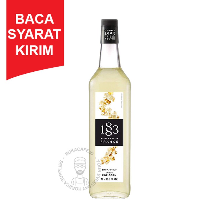 Syrup Pop Corn 1883 Maison Routin 1000ml Sirup Popcorn Shopee Indonesia