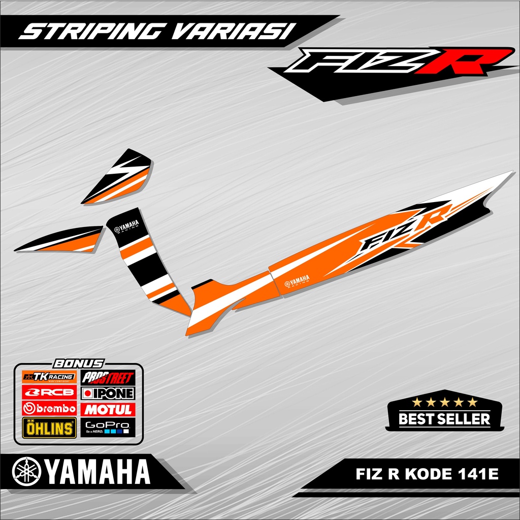 Striping Fiz R Stiker Lis Variasi Motor Fiz R Kode 141