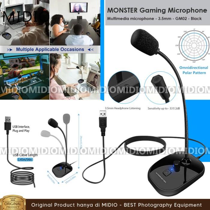 Michrophone Stand Monster Mic For Stream gaming Podcast Mimbar Rapat Best Seller