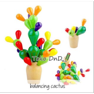 Mainan Edukatif / Edukasi Anak - Balok Kayu Nobie Pohon Kaktus Warna