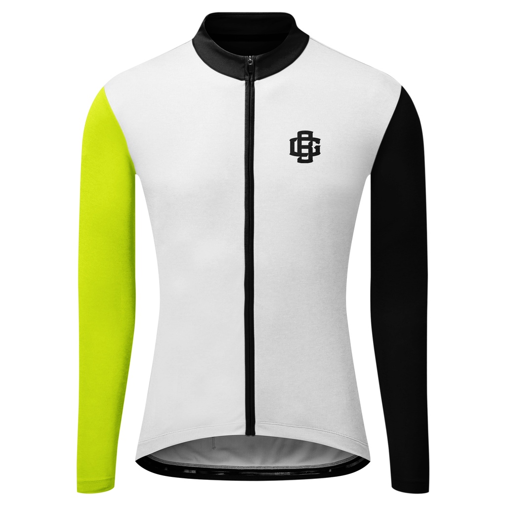 BAJU JERSEY SEPEDA AERO ROADBIKE/ CYCLING AERO ROADBIKE - BADGEAR LONGSLEEVE BLASTA PUTIH