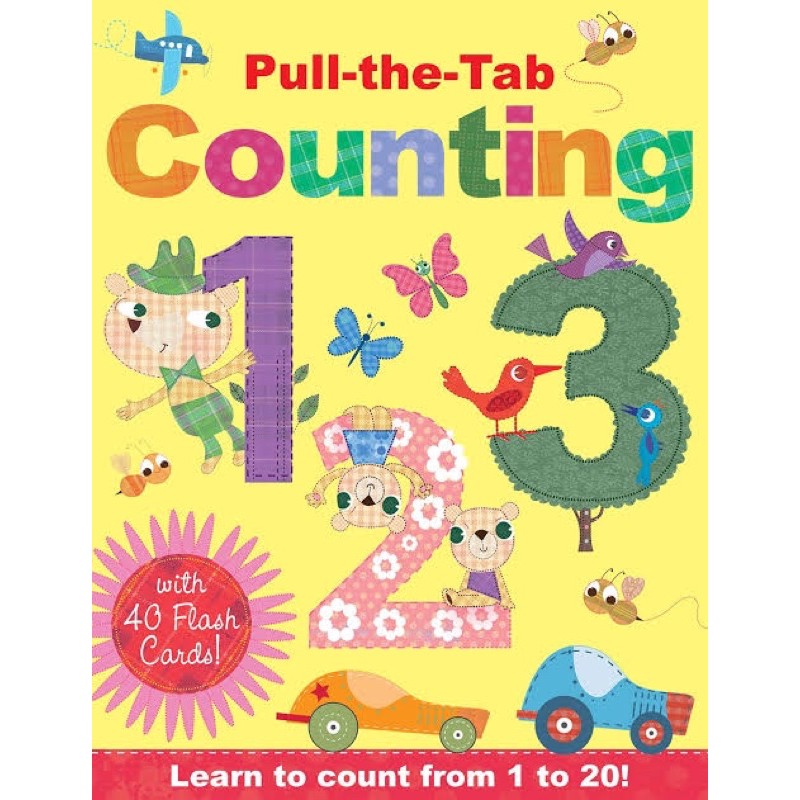 Pull the Tab Counting/ First Words/Animal with flashcard
