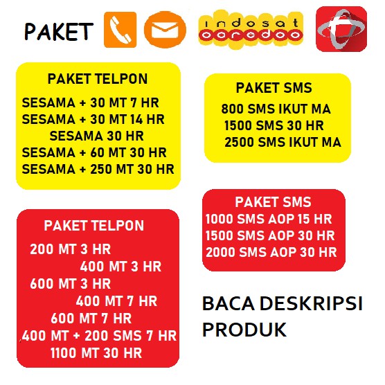 Paket Nelpon Dan Sms Indosat Telkomsel Shopee Indonesia