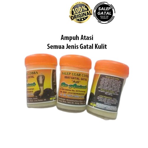 Salep Kulit Gatal Jamur Ular Cobra Asli 20gr