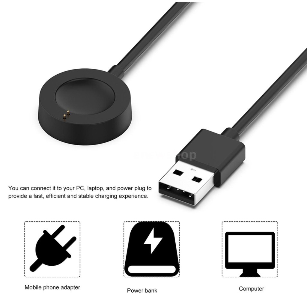 Charger Kabel FOSSIL GEN 4 5 6 dock charging cable - Fast Charging 15W Original Samsung, Support Sma