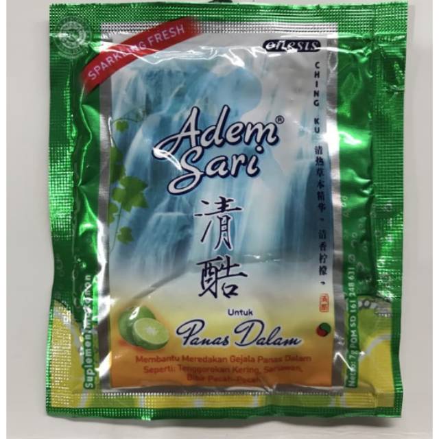 

Ademsari sashet / adem sari minum panas dalam sariawan/pcs