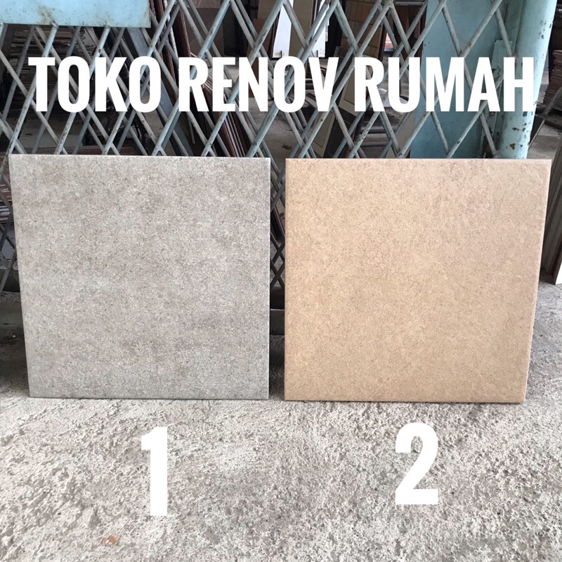 keramik lantai 40x40 kasar/ keramik lantai kamar mandi/ keramik garasi/ keramik teras motif semen