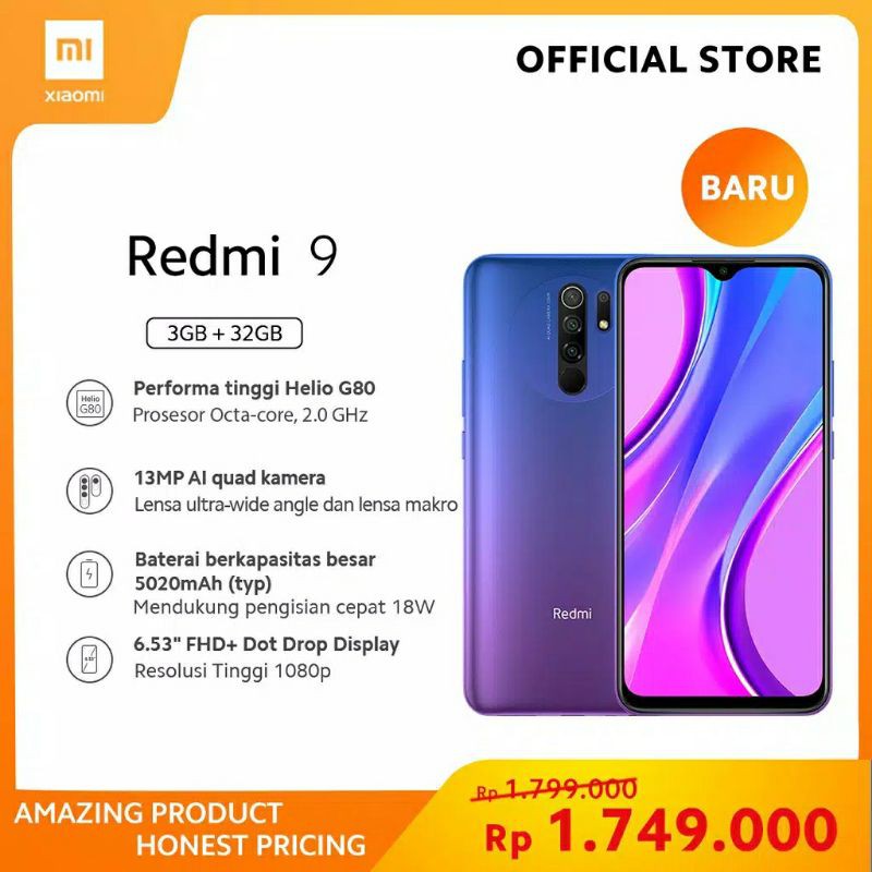 Redmi 9 3/32 #Garansi Resmi