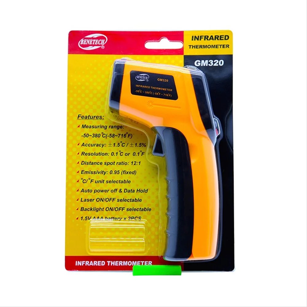 Jual Thermometer Infrared Digital Gun Laser Tembak GM320 IR Termometer