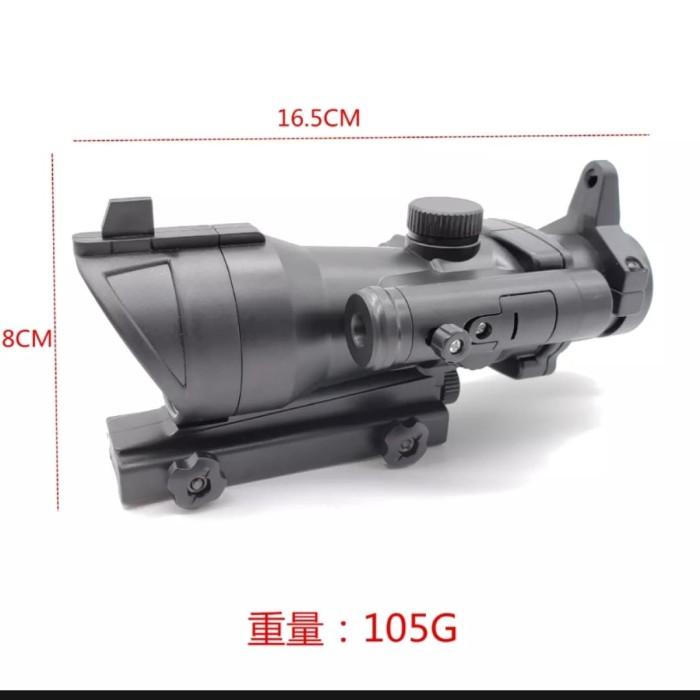 Mainan / Scope Dummy Acog Zoom 8X + Laser Wgg Aeg Pubg Sig Pdw D Cobra Kualitas Terbaik