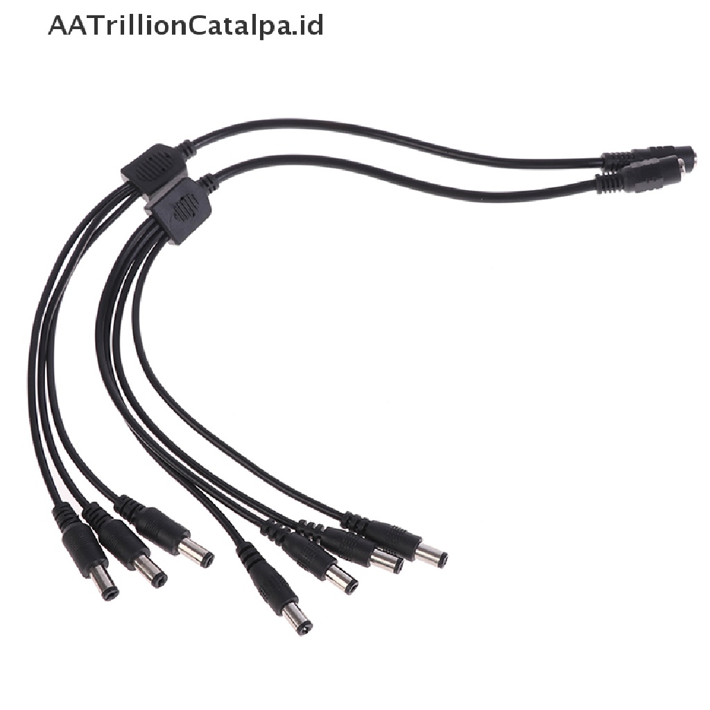 Aatrillioncatalpa 1 DC Female Ke 2 / 3 / 4 Male plug Power adapter Konektor Splitter Kabel