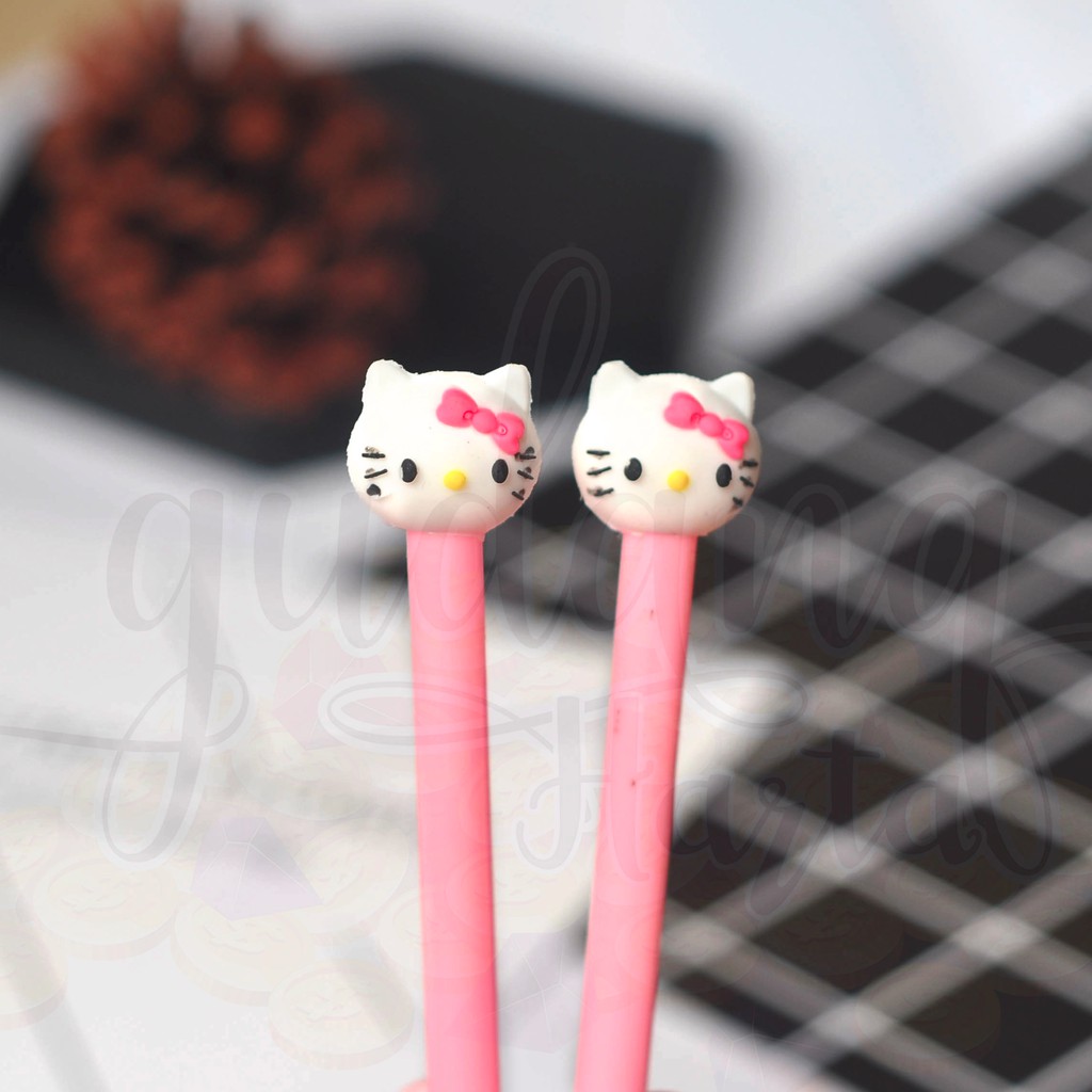 Pulpen Pink Karakter Kucing Jepang Cat  Lucu Unik GH 307014