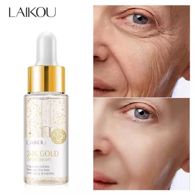 Hope Store - Laikou 24k Serum Siput Pengencang Kulit Wajah Anti Keriput