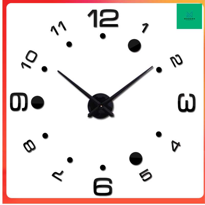 TD-DCB Jam Dinding Besar DIY Giant Wall Clock Arcylic 100cm - JM-14