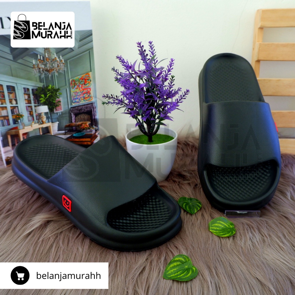 Sandal Selop Full Karet / Sandal Slide Pria Casual / Sandal Distro Keren anti air dan Lentur