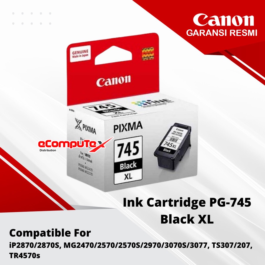 CARTRIDGE CANON PG-745XL BLACK (RESMI)