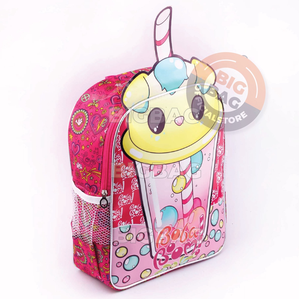 RTM - Tas Ransel Anak Perempuan Karakter BOBA TK - RANSEL BOBA  - TAS BOBBA - RANSEL 3D BOBA BOOM - RANSEL BOBBA - TAS BOBA ANAK SEKOLAH - Tas Sekolah Anak - Tas Anak Sekolah Tas Anak SD Tas Anak TK Promo Diskon Termurah Terlaris Terbaru Best Seller