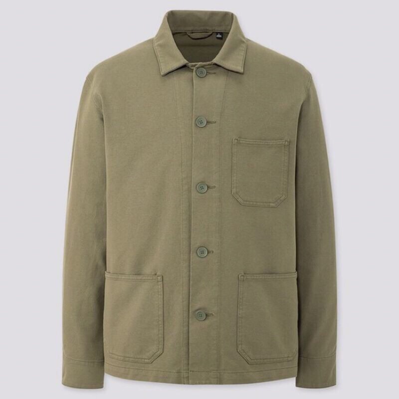 Uniqlo Jaket Work Washed Jersey Original