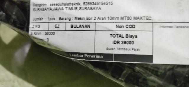 Mesin Bor 2 Arah 10mm Mt60 Maktec