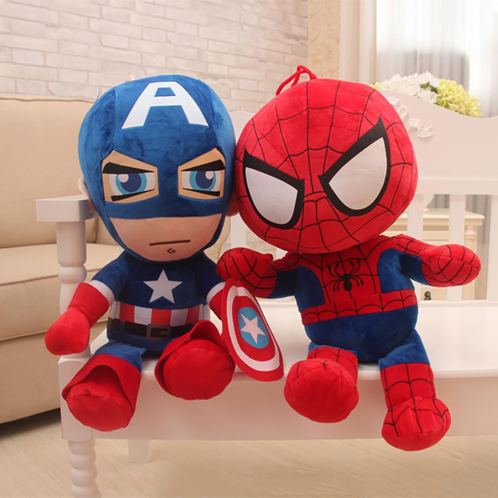 Timekey Mainan Boneka Plush Avengers Untuk Hadiah Natalulang Tahun Anak L6V7