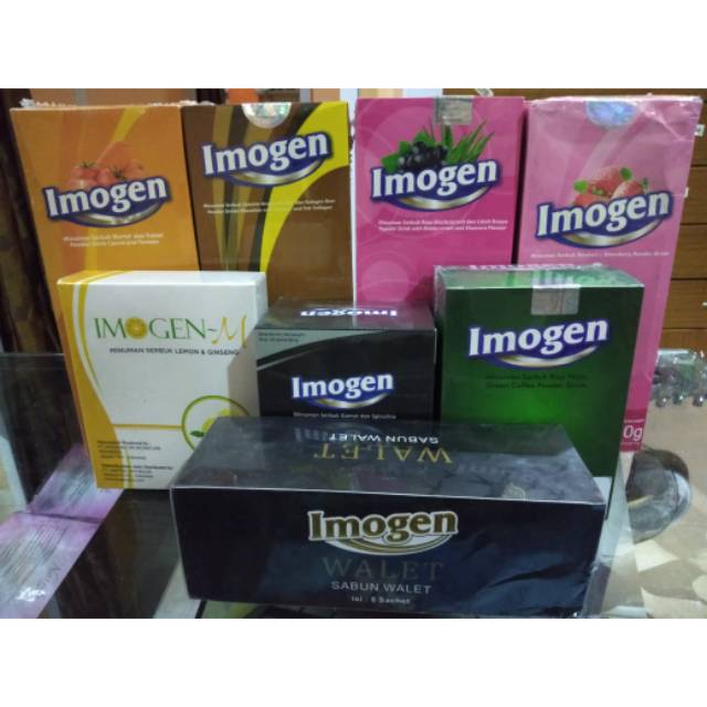 Imogen walet.gamat.kopi hijau.M.stobery.wortrl tomat