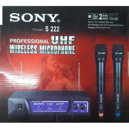 Microphone Wireless Sony S222 Handle Handle UHF Mic Sony S 222UHF