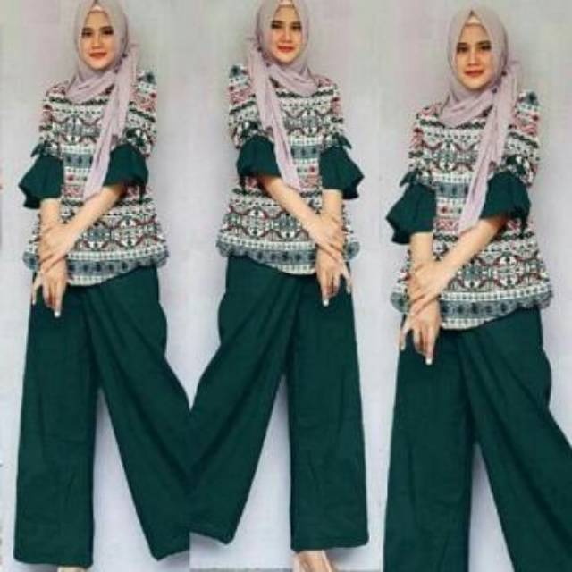 { THABI } MC SET NAIMA / SETELAN KULOT WANITA / SETELAN KULOT WANITA FASHION MUSLIM / SETELAN KULOT 