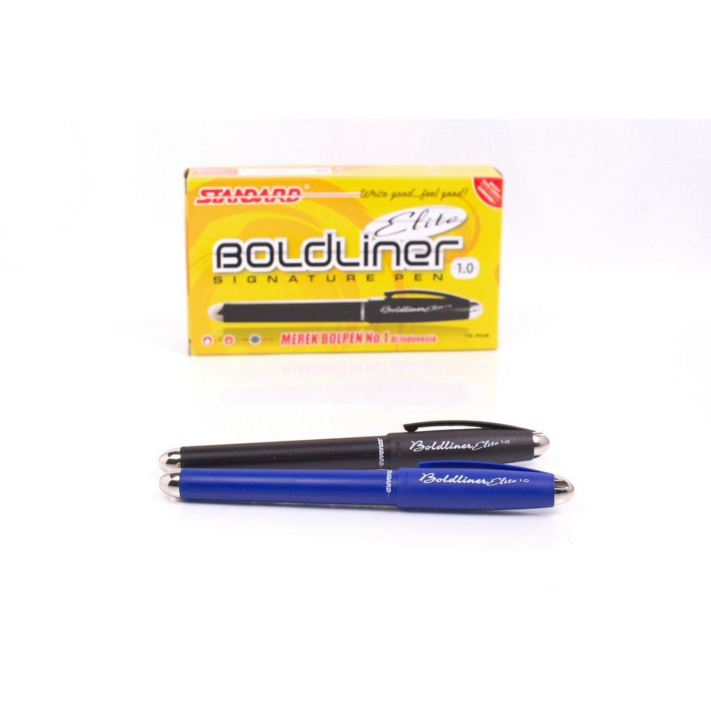 

Pulpen Standard Boldliner Elite Ballpoint Tinta Hitam Tip 1.0 Satuan -SHESB