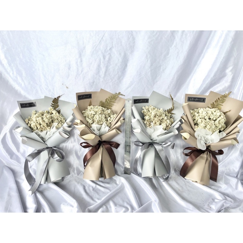 buket bunga kering edelweis