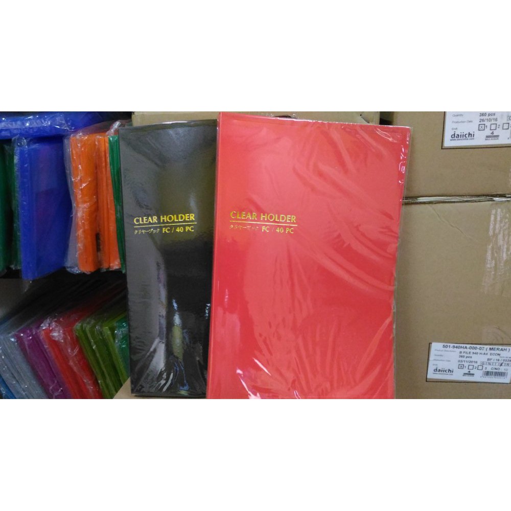 

Ready Stok Clear Holder Document Keeper Daiichi folio isi 40 lembar Berkualitas