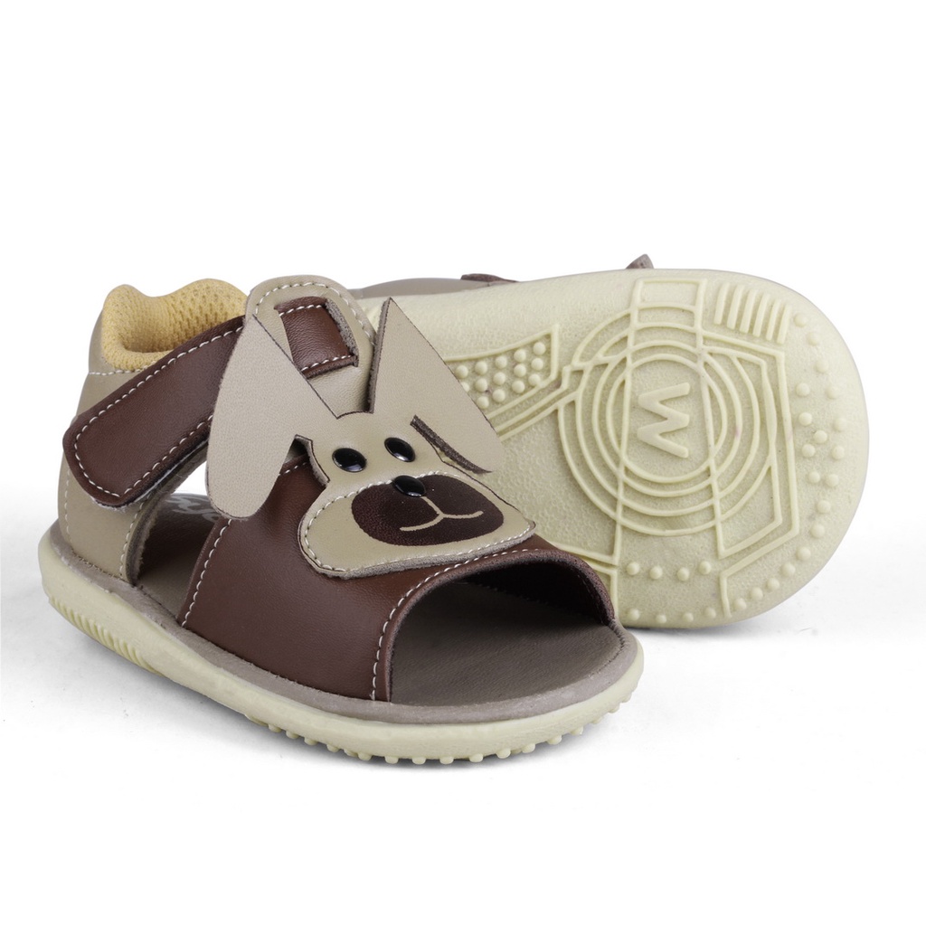 Sandal Anak Bunyi Unisex Ringan kelinci Coklat SY2