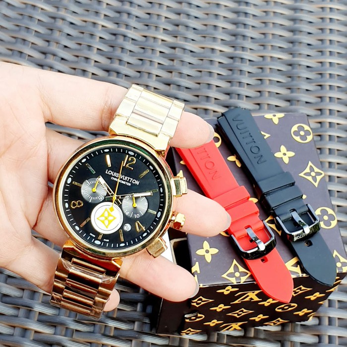 PROMO Jam Tangan Louis Vuitton Chronograph